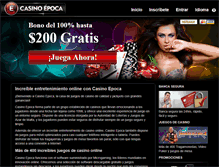 Tablet Screenshot of casinoepoca.org